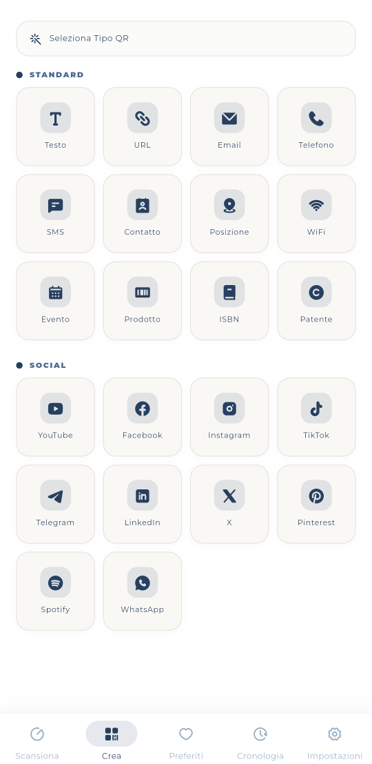QRation screenshot: Create